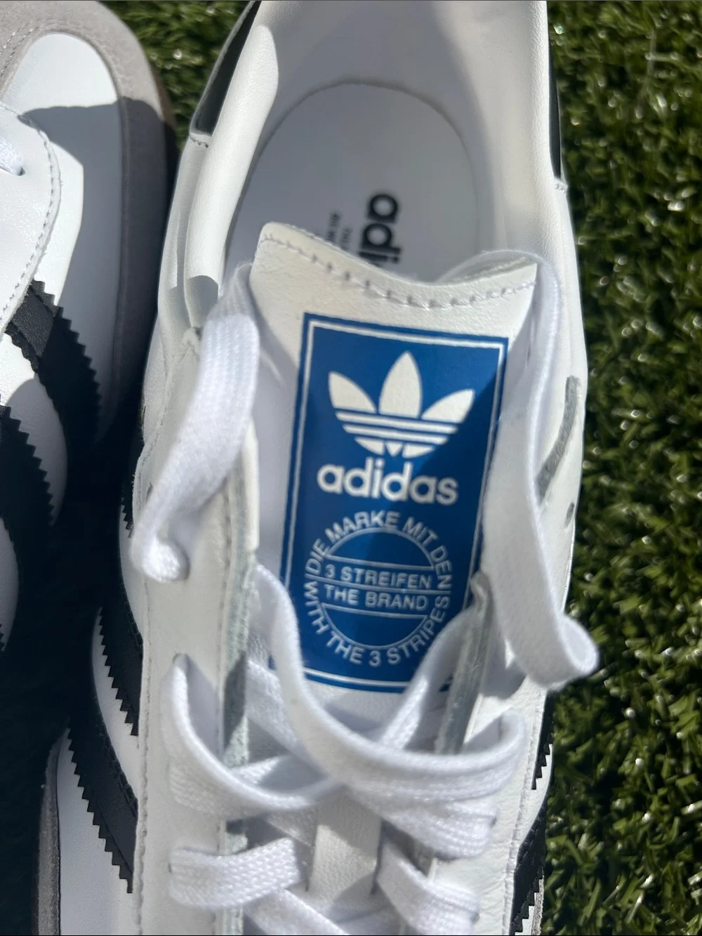 NIB adidas White Samba-Inspired Retro Trainers